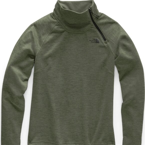 The North Face Womens Green Mock Neck Sweater 💚 Medium Cozy Outdoor Pullover - Picture 1 of 7